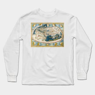 Ulm Ptolemy map of the world from 1482 Long Sleeve T-Shirt